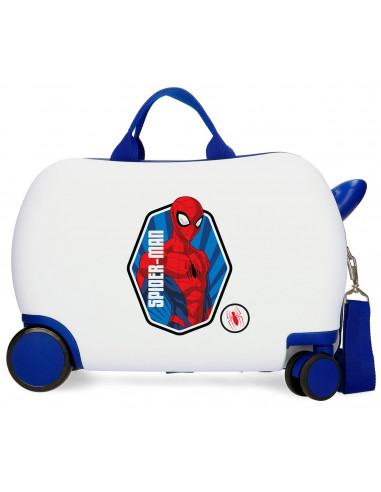 MALETA INF.ABS 4R.(2 MULTI.) 45CM. SPIDERMAN BRAVE BLANCO